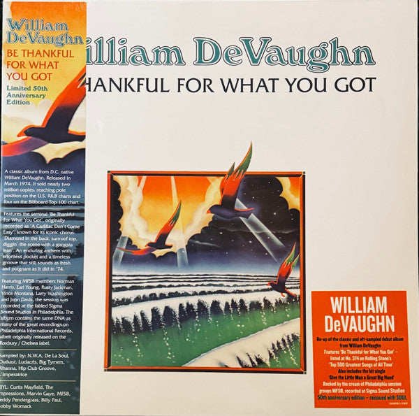 William DeVaughn – Be Thankful For What You Got | Vinyl LP | OH JEAN RECORDS