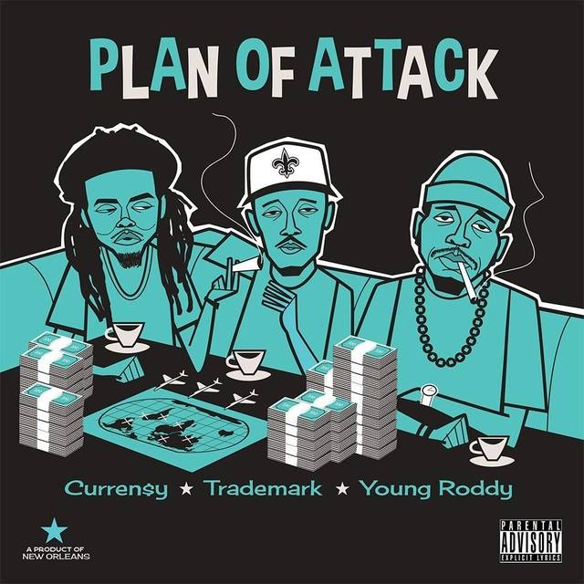 Curren$y, Trademark Da Skydiver, Young Roddy - Plan Of Attack  